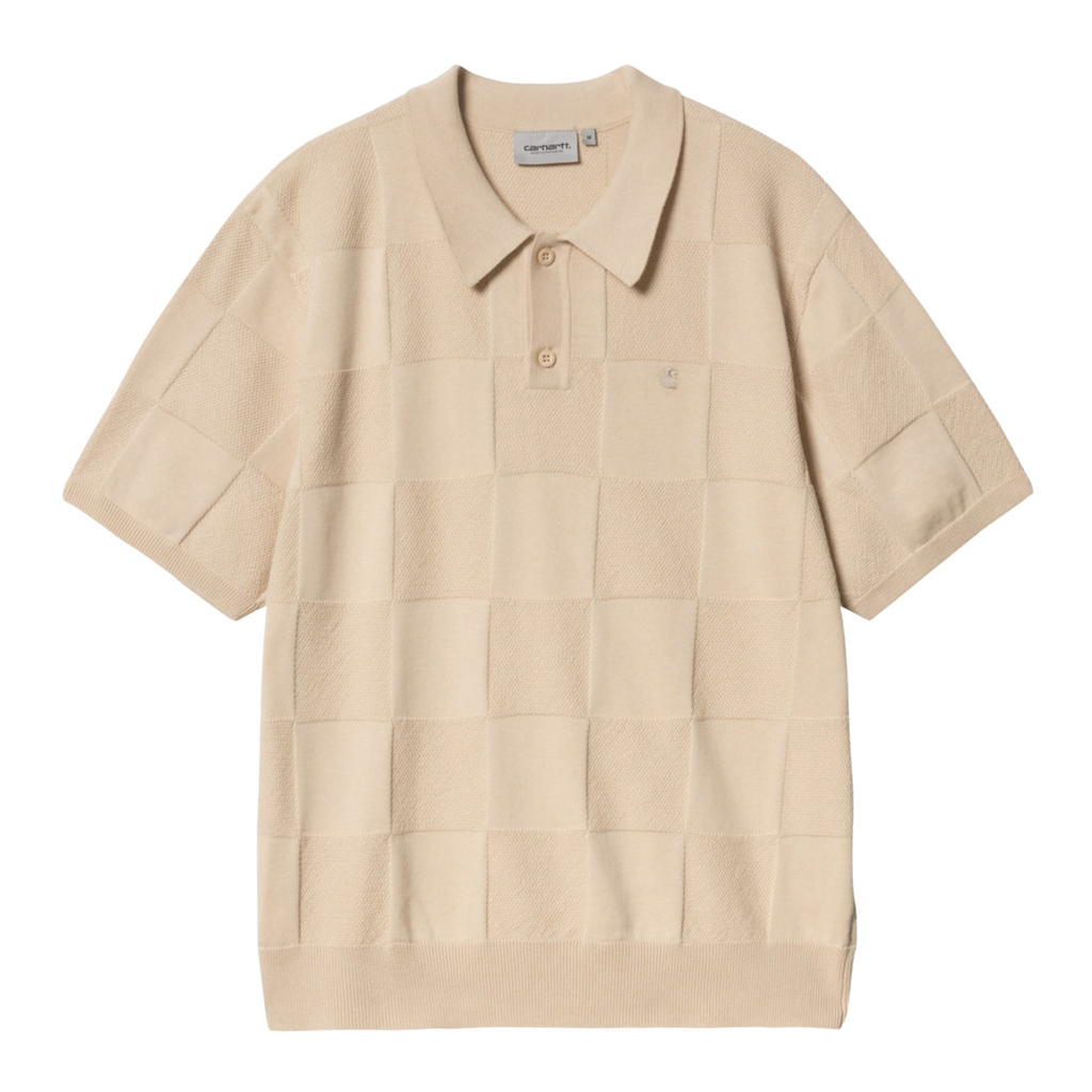 Men’s Carhartt WIP S/S Checker Polo - Fleur De Sel
