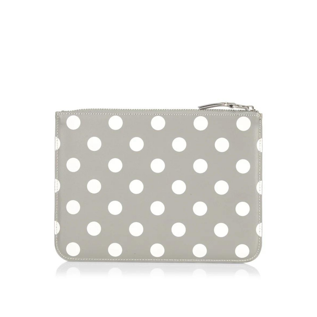 COMME des GARÇONS Polka Dot Large Clutch - Grey