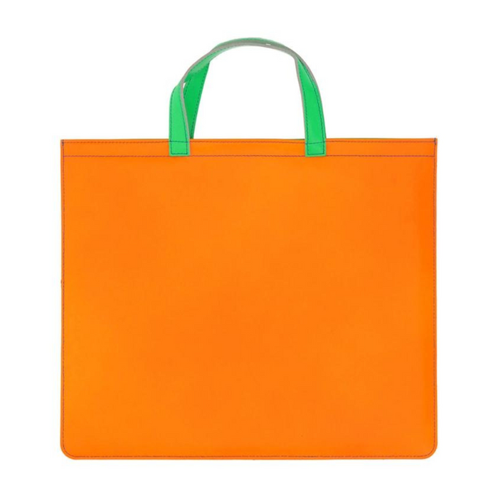 COMME des GARÇONS Wallet Super Fluo Tote Bag - Blue/Orange