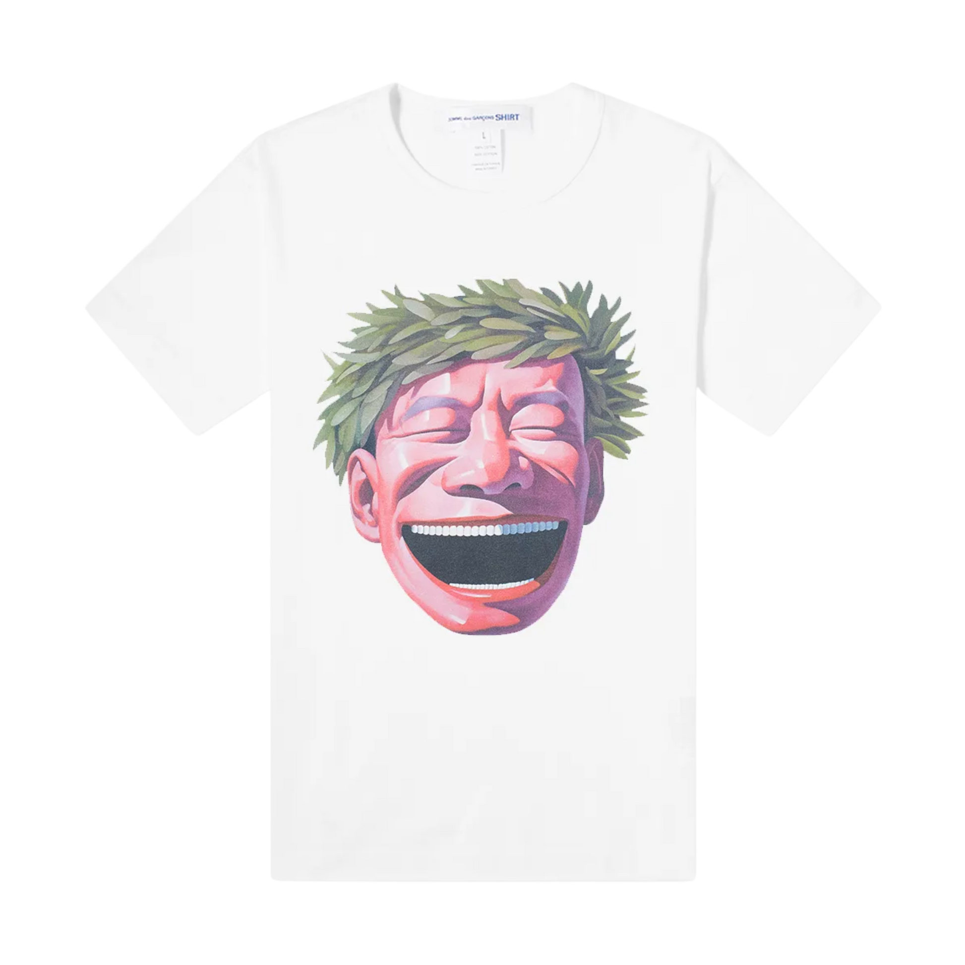 COMME des GARÇONS SHIRT Yue Minjin Print SS Tee - White