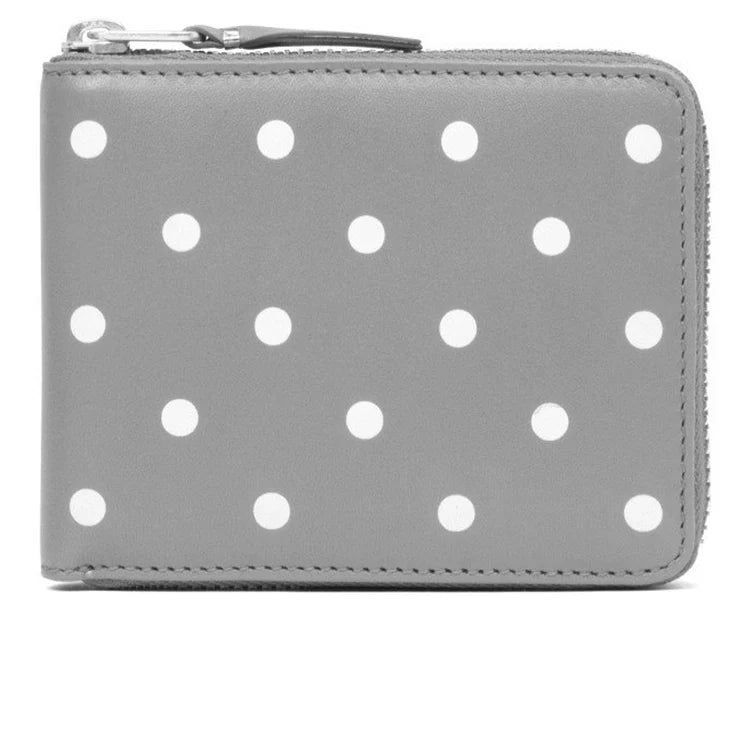 COMME des GARÇONS WALLETS Polka Dots Printed Wallet - Grey