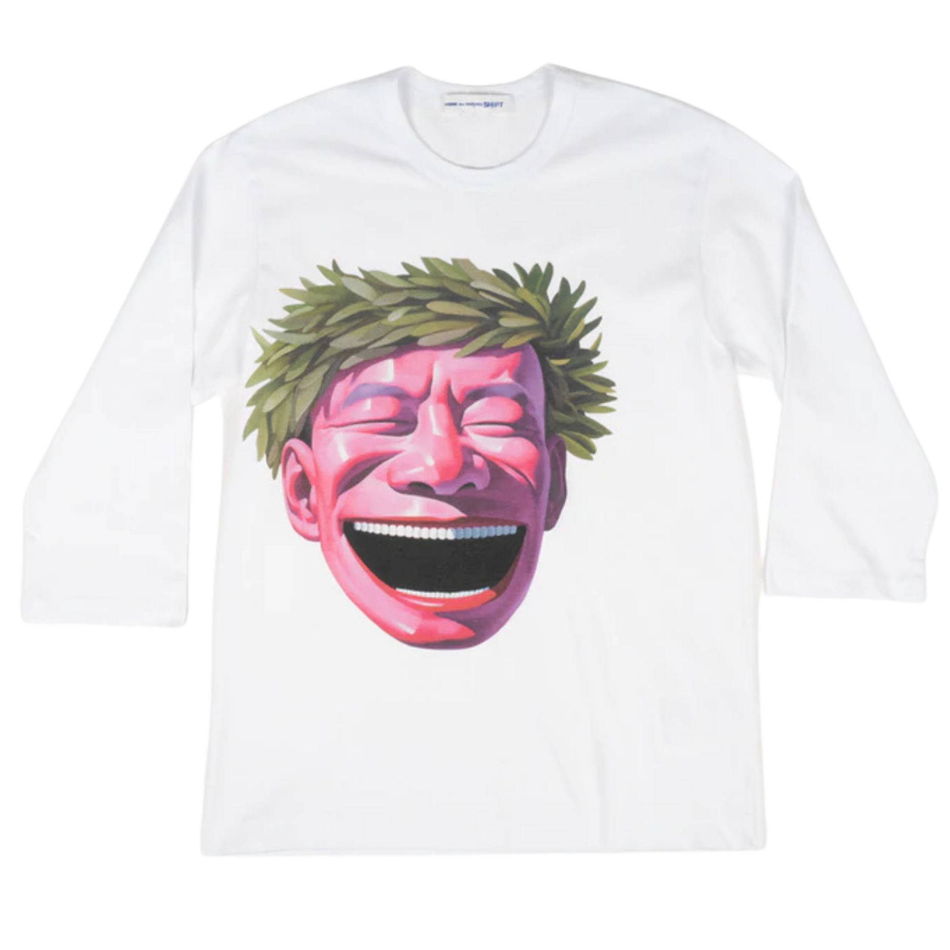 COMME des GARÇONS SHIRT Yue Minjin Print LS Tee - White