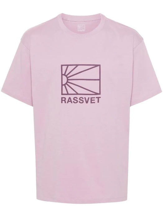 RASSVET Big Logo Knit T-Shirt - Pink