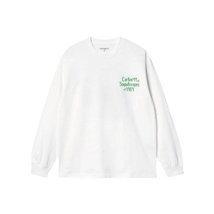 Carhartt WIP Soundface Long Sleeve T-Shirt - White