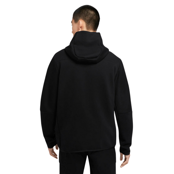Men's Nike Sportswear Tech Fleece Hooded Zip Up - Black/Black