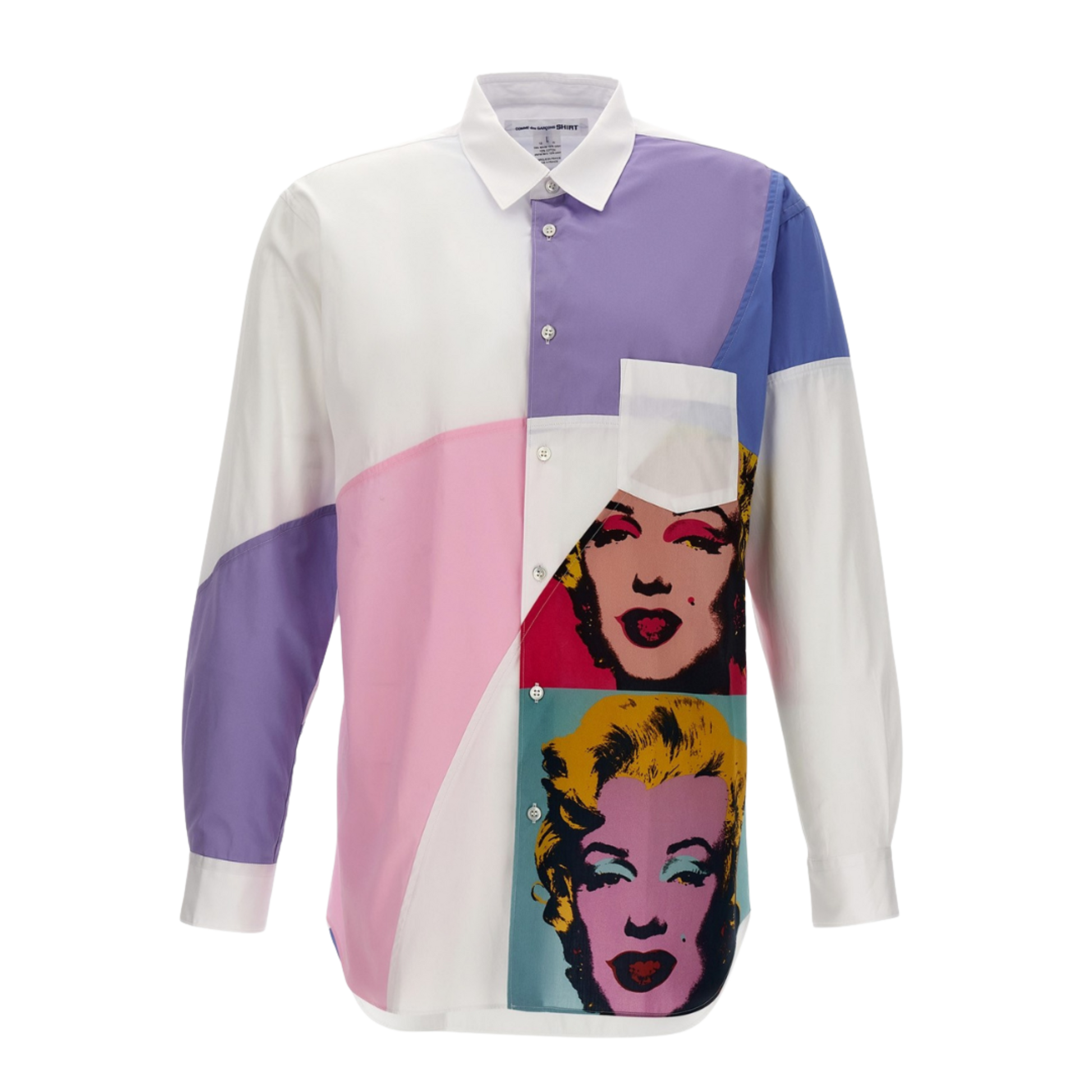 COMME des GARÇONS Shirt 'Andy warhol' Monroe Button Down - White/Multi