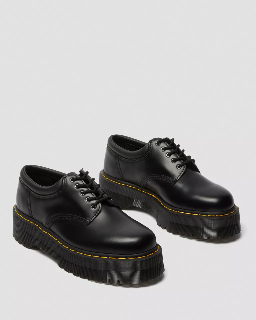 Dr. Martens 8053 Quad - Black Polished Smooth