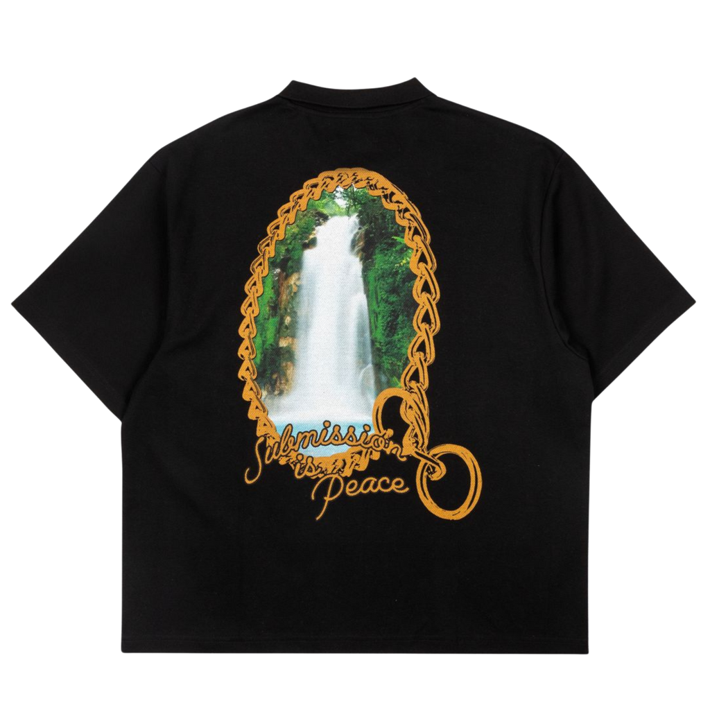 Pleasures Submission Boxy Polo - Black