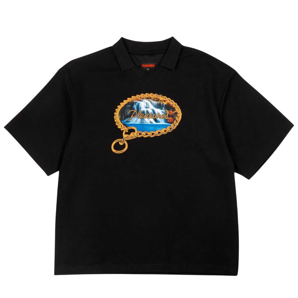 Pleasures Submission Boxy Polo - Black