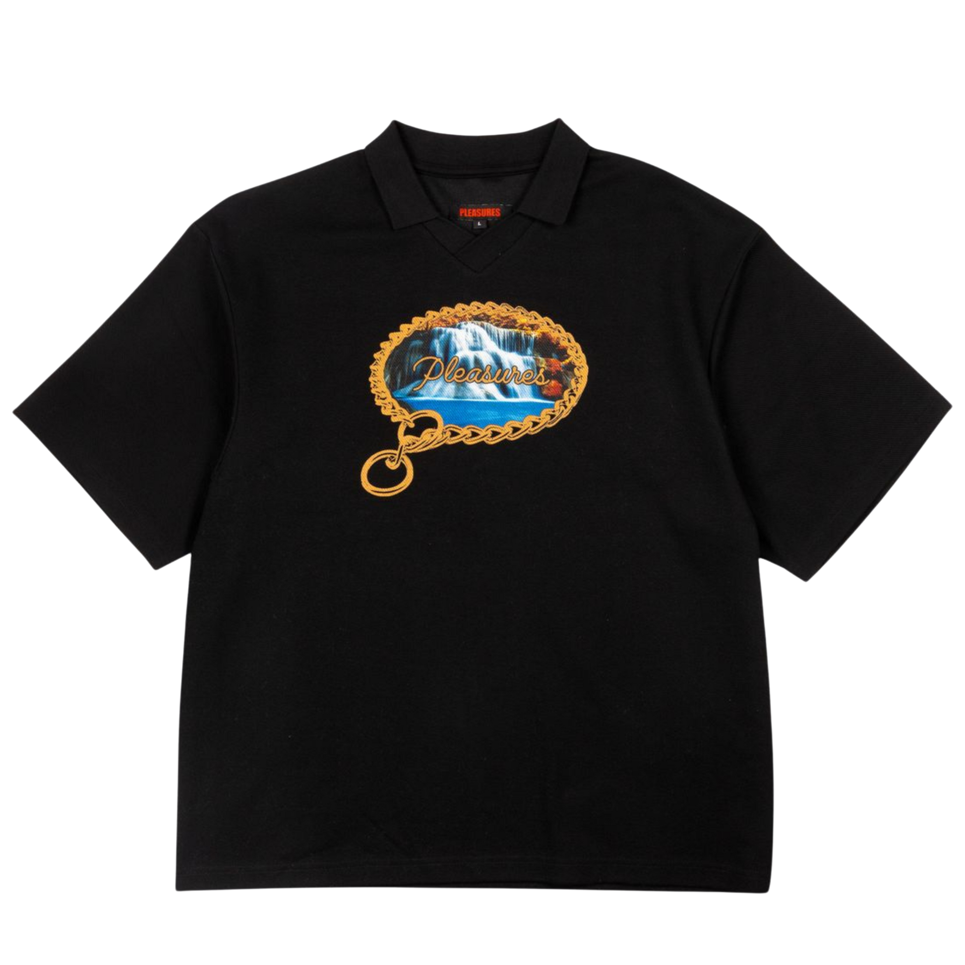 Pleasures Submission Boxy Polo - Black