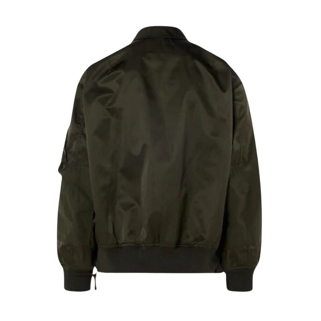 COMME des GARÇONS Homme Satin Bomber Jacket - Green/Khaki