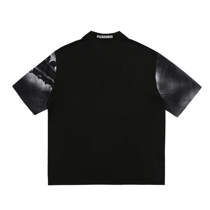 Pleasures x Sonic Youth Star Power Camp Collar Shirt - Black