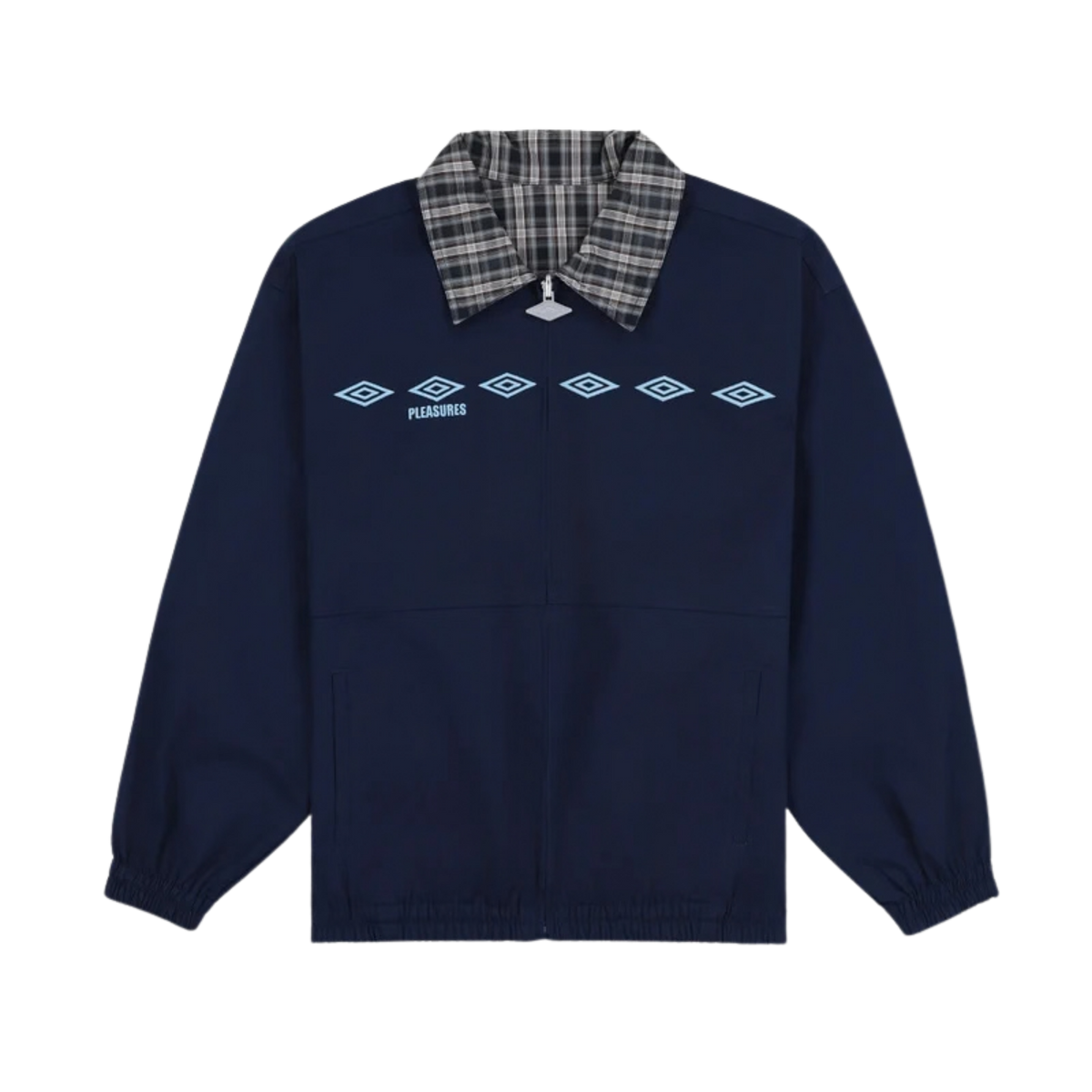 PLEASURES Diamonds Reversible Blouson Jacket - Navy