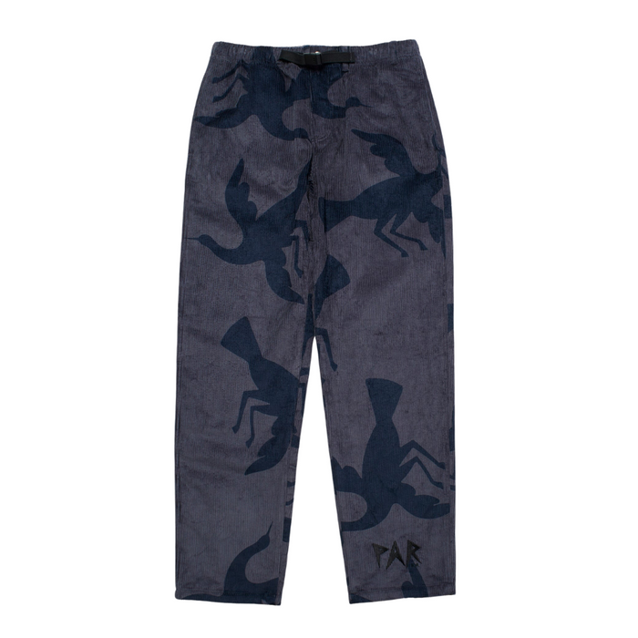 Parra Clipped Wings Corduroy Pants - Greyish Blue