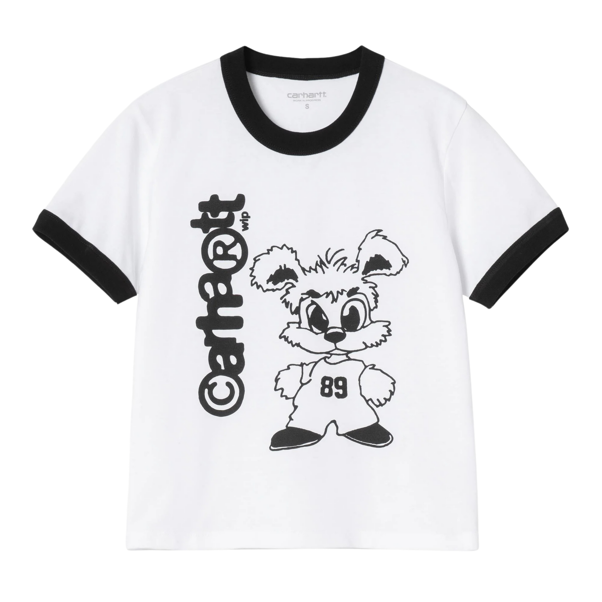 Carhartt WIP W S/S IP Ringer T-Shirt - White/Black