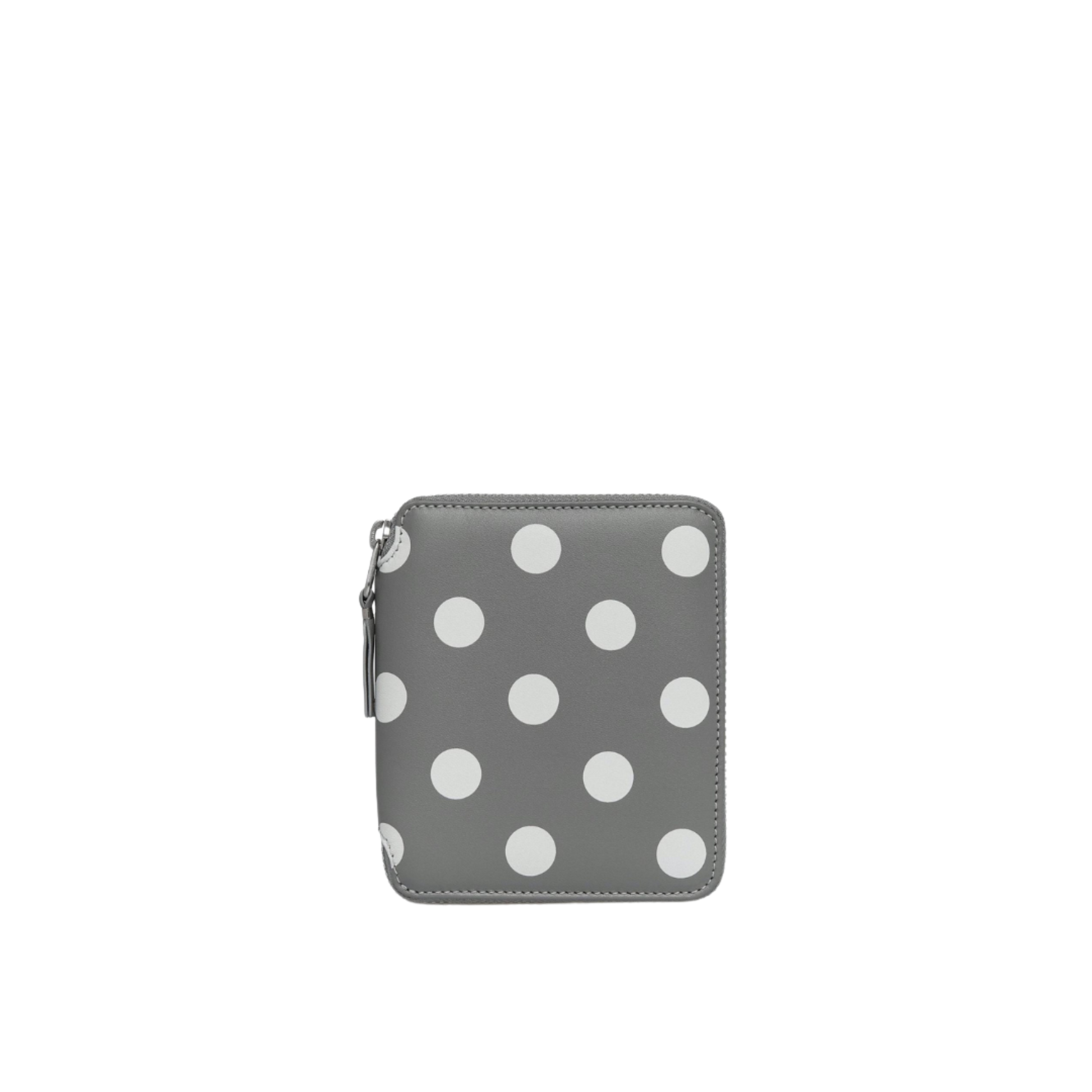 COMME des GARÇONS WALLETS Polka Dots Printed Wallet - Grey