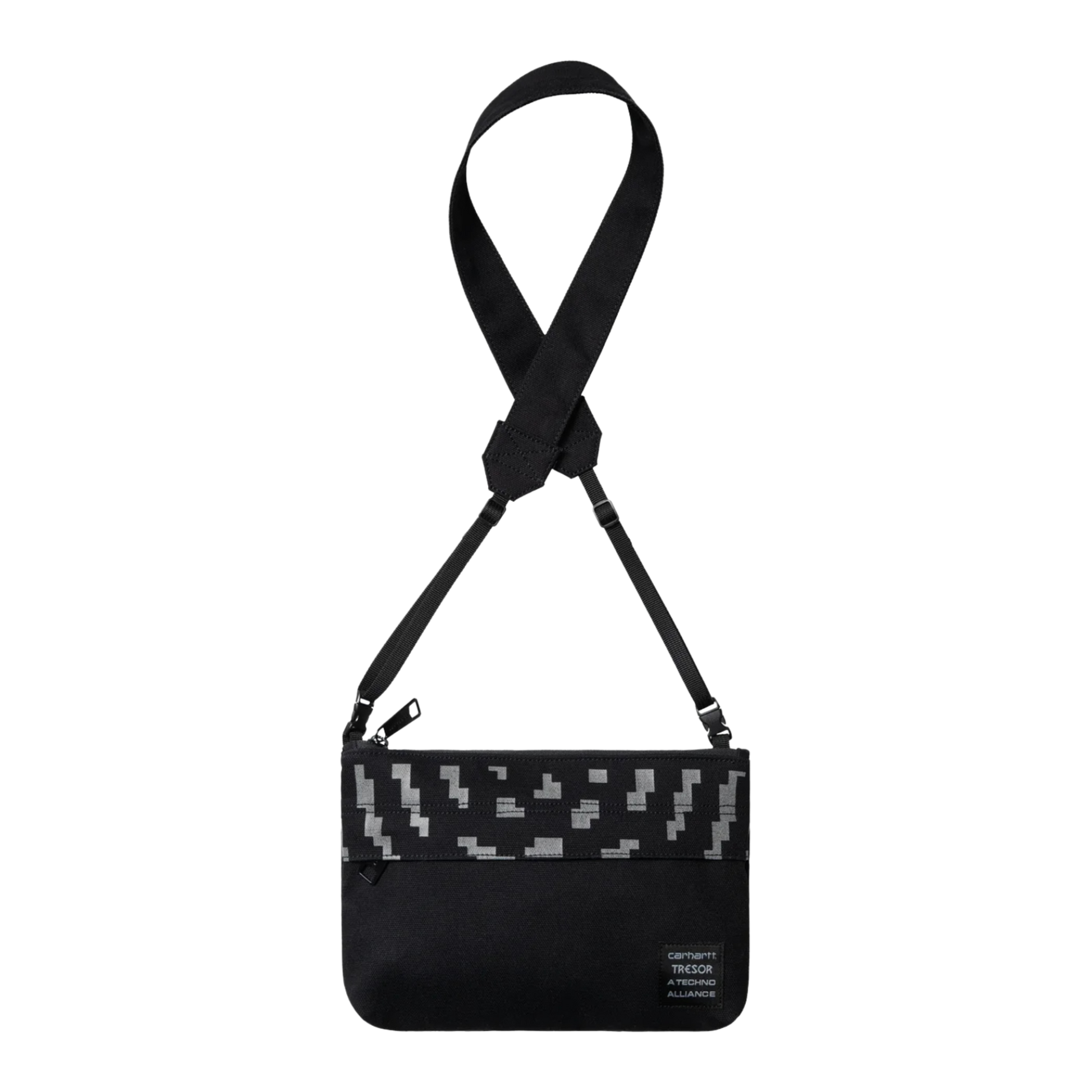 Carhartt WIP x Tresor Way of the Light Strap Bag - Black/Dark Grey Reflective