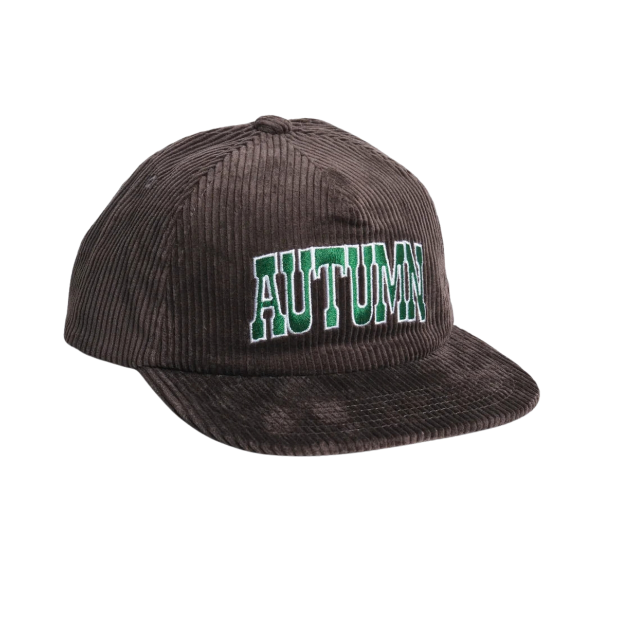 Autumn 2027 Cord Five Panel Snapback - Chocolate