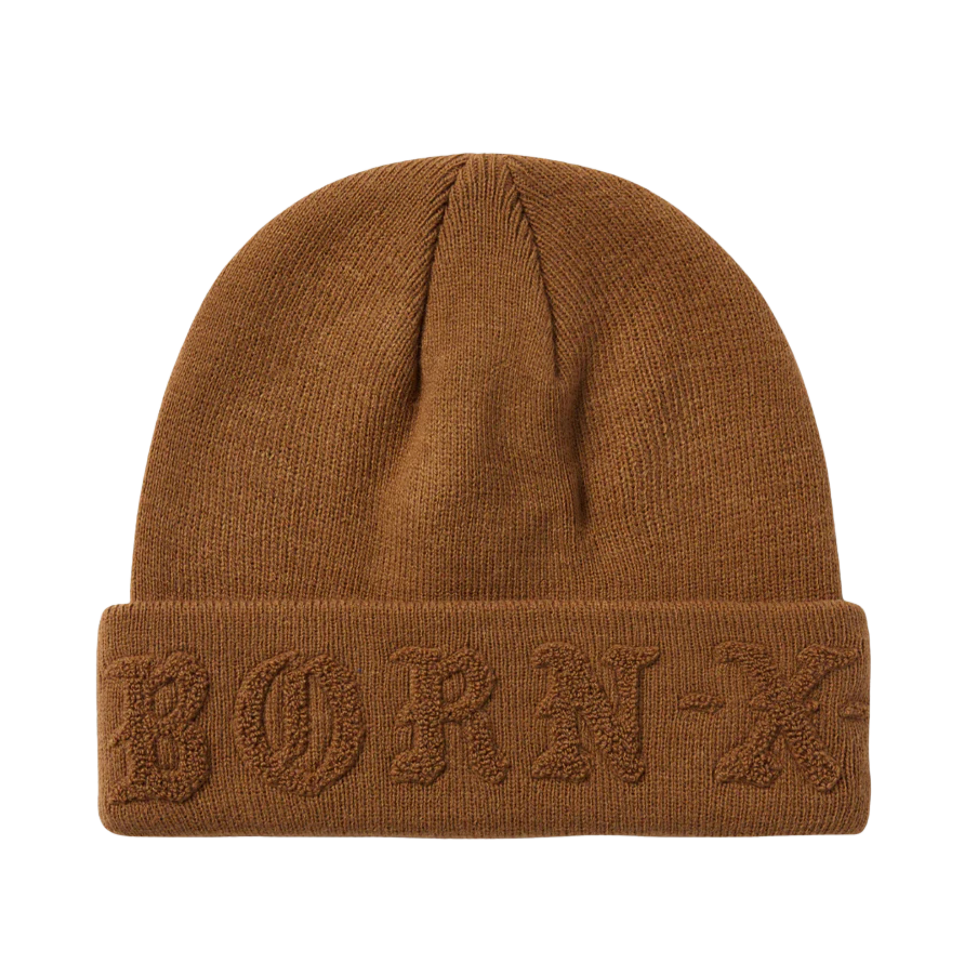 Born X Raised Tonal Knit Beanie - Brown
