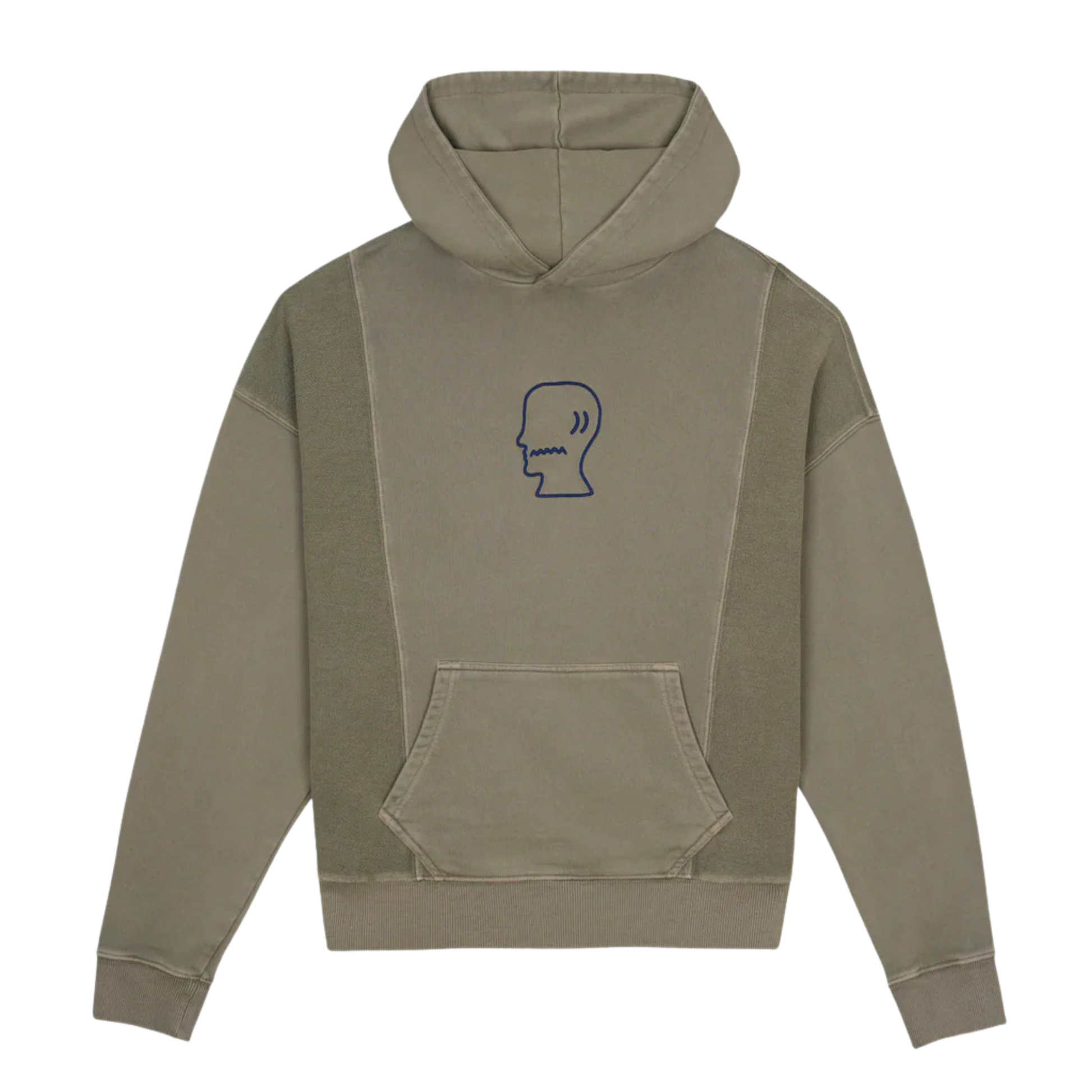 Brain Dead Mendoza Cropped Hoodie - Cement