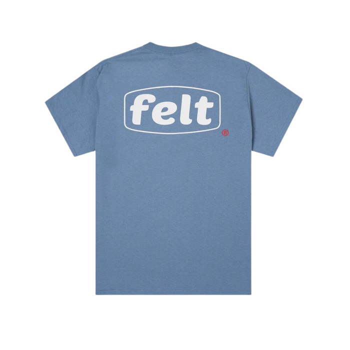 Felt Work Logo Tee Shirt - Stone Blue