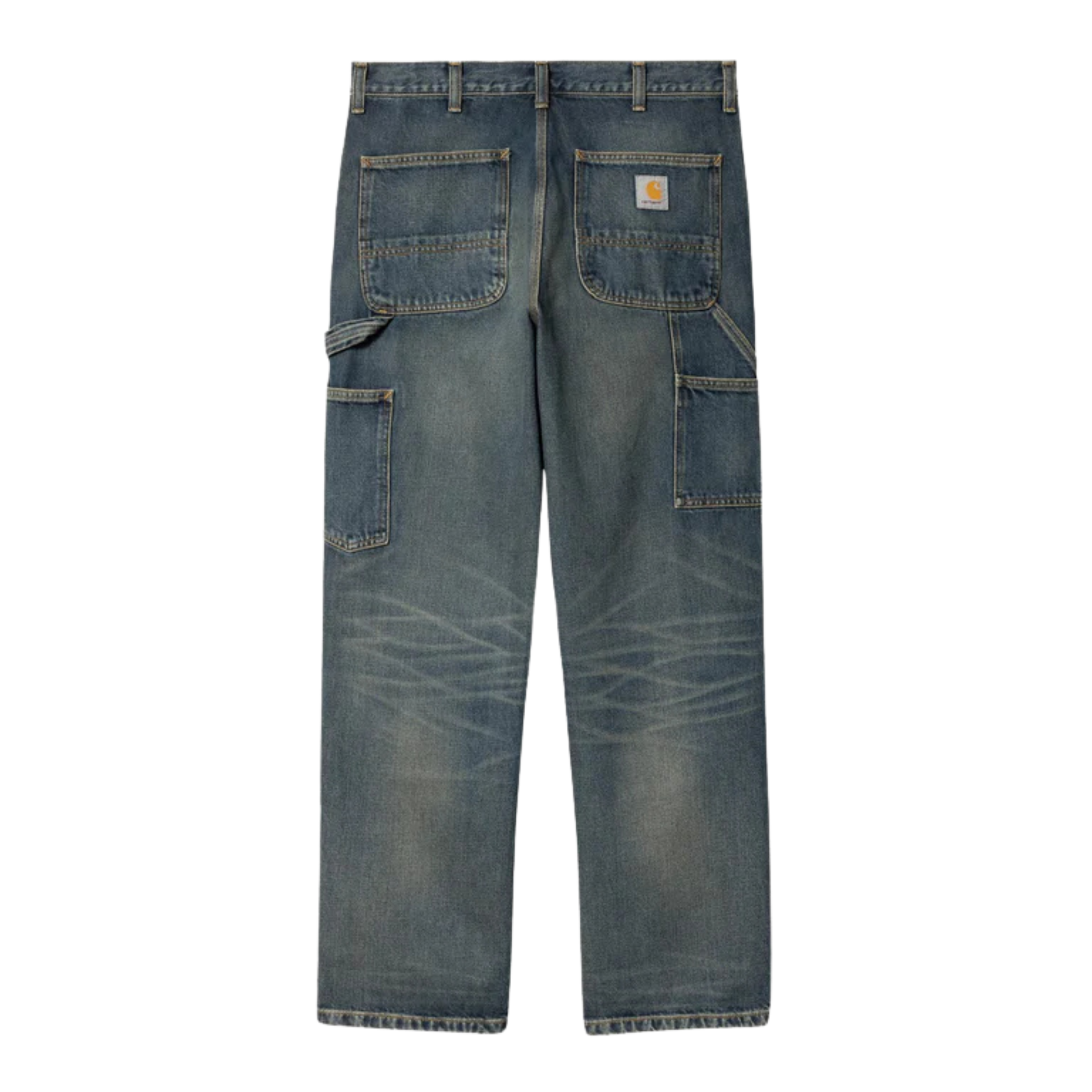 Carhartt WIP Double Knee Pant Denim - Blue/Worn Used Wash