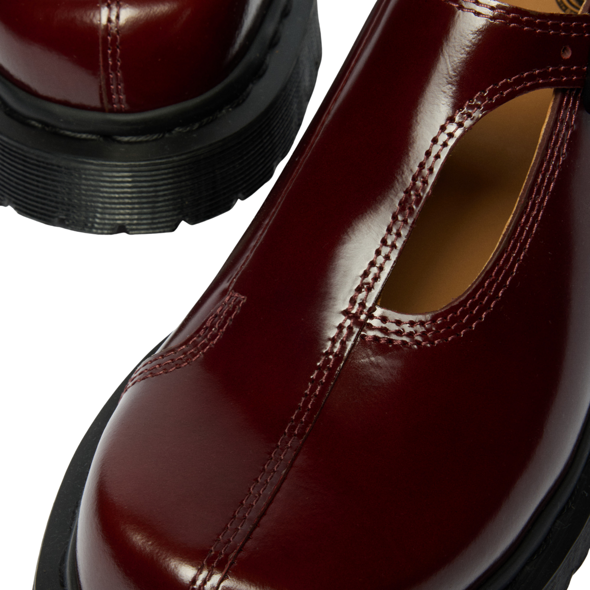 Dr. Martens Rejena MJ - Cherry Red/Laquered Leather