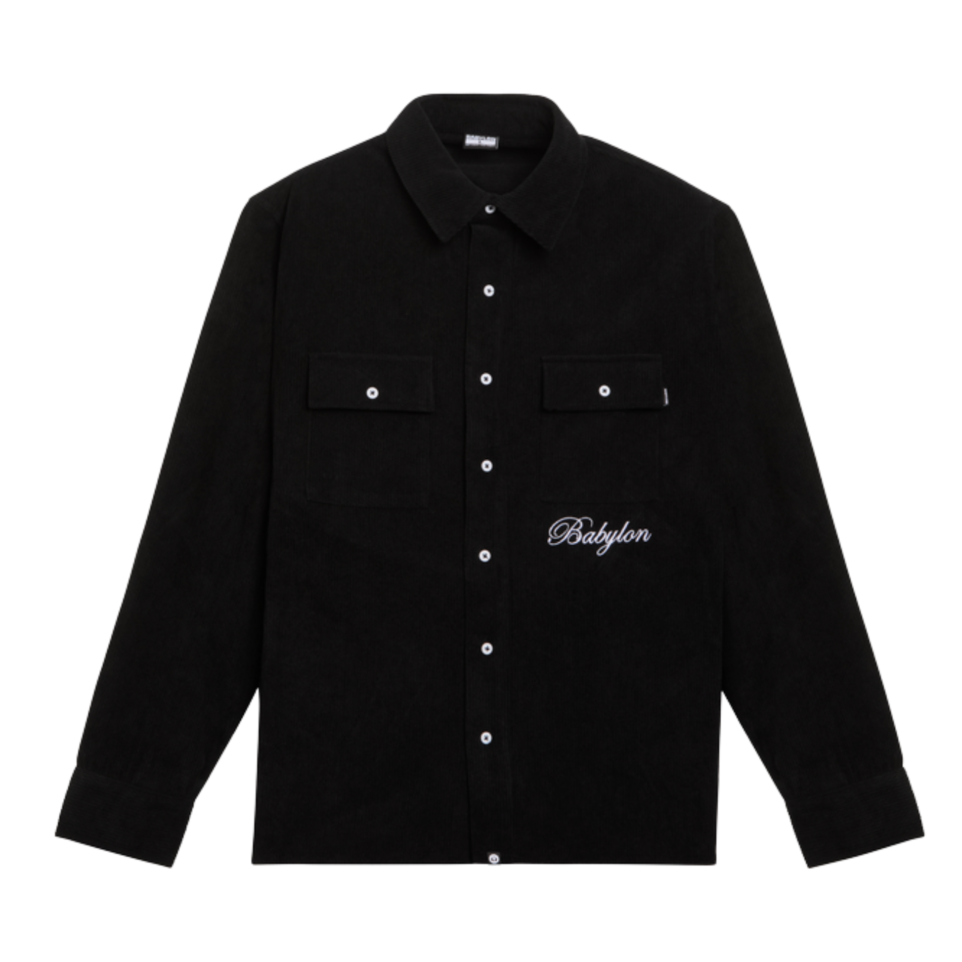 Babylon Corduroy Shirt - Jet Black