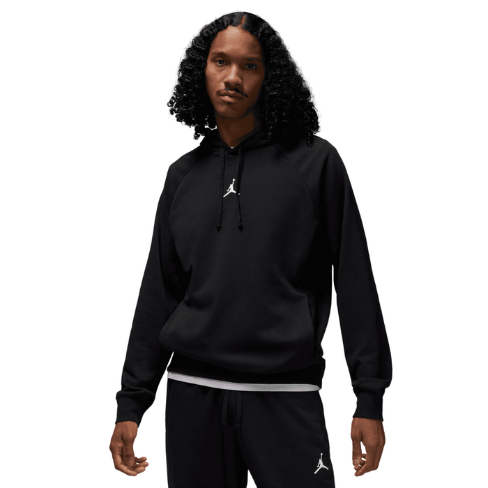 Men's Jordan Dri-Fit Sport Crossover Fleece Hoodie - Black/White
