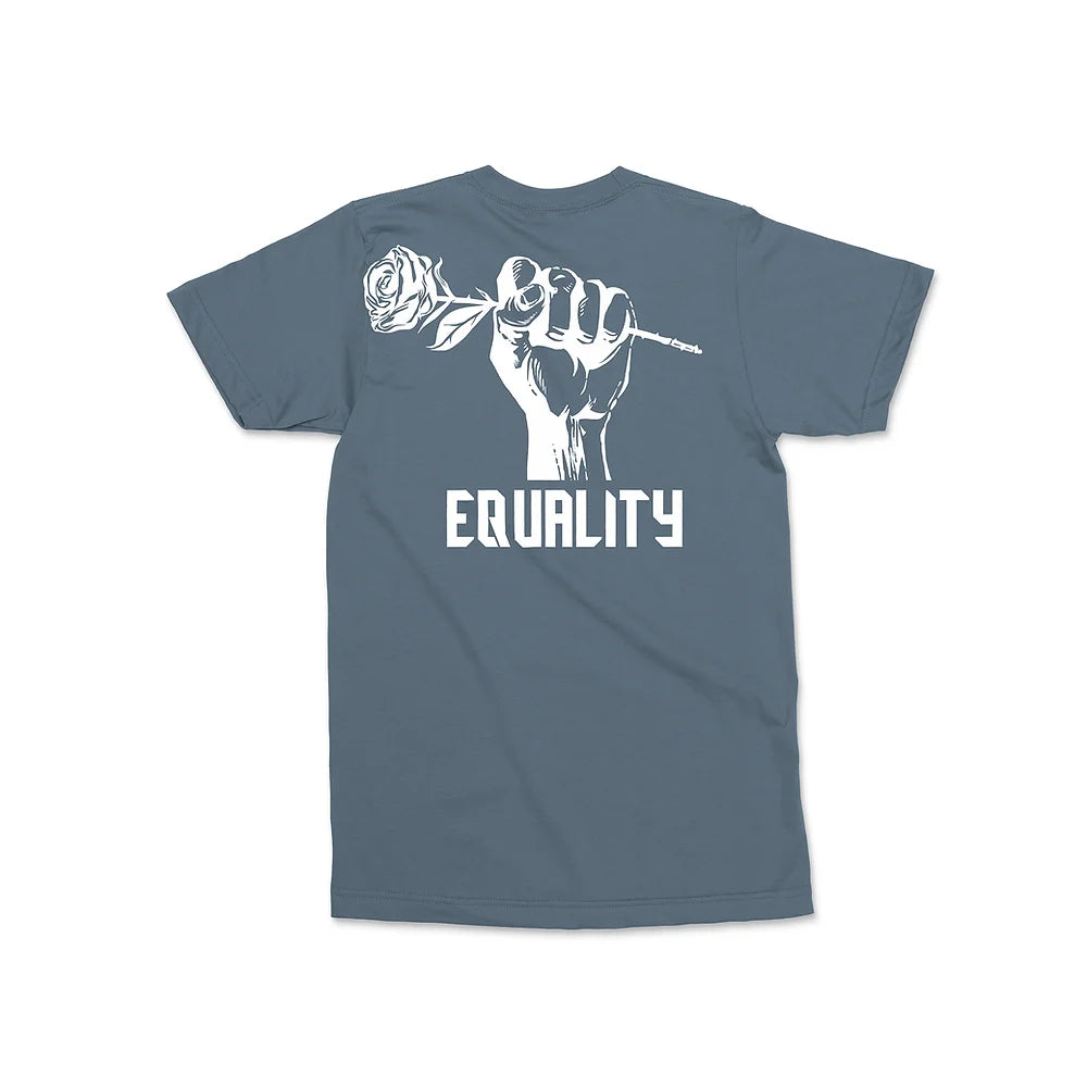 Happiness Loves Company Raise Your Voice T-Shirt - Blue