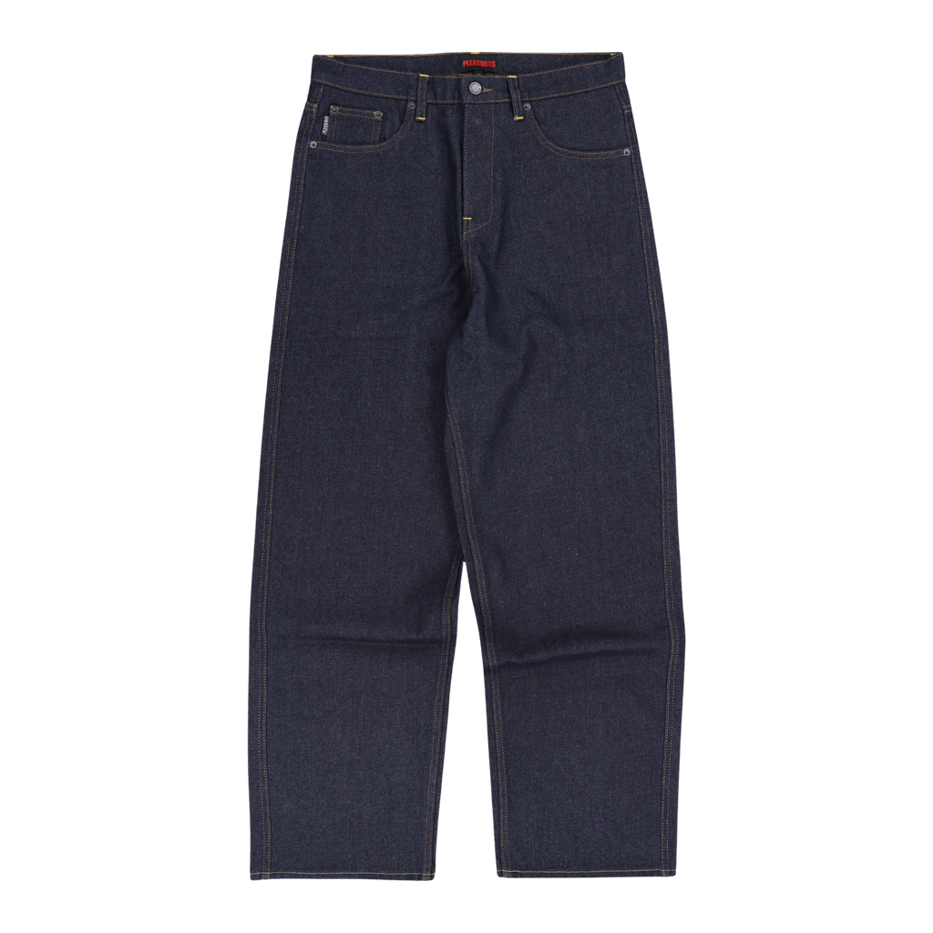 Pleasures Formula Baggy Jeans - Raw Indigo