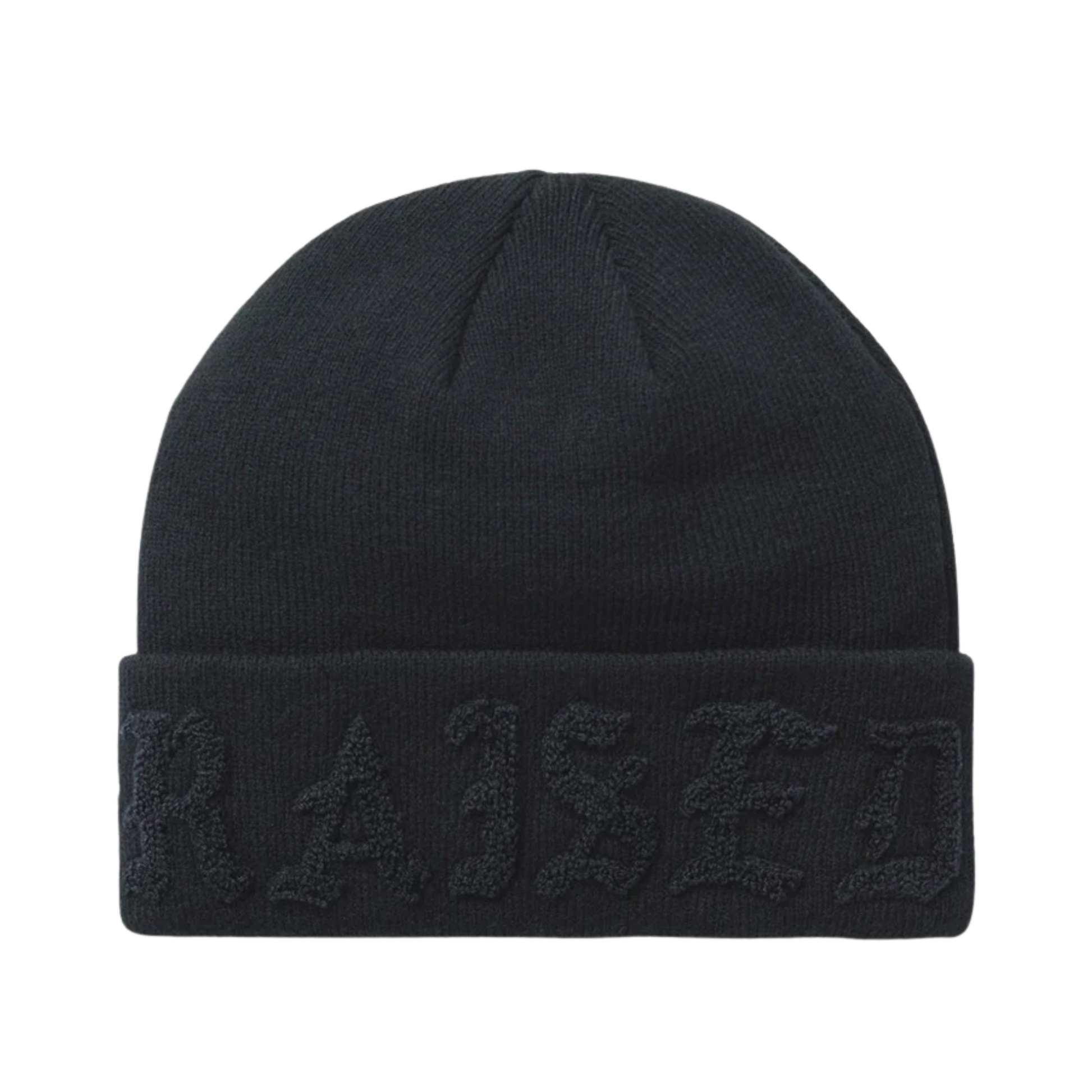 Born X Raised Tonal Knit Beanie - Black