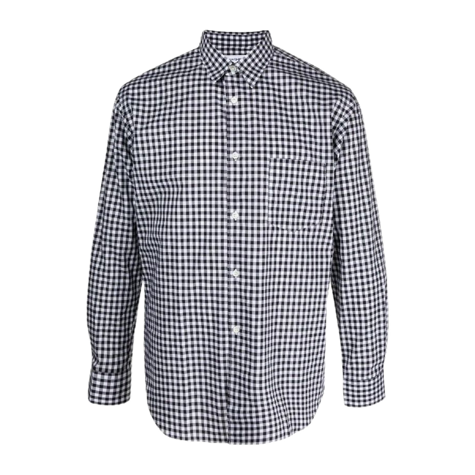 COMME des GARÇONS Shirt Men's Gingham Button Up - Black/White