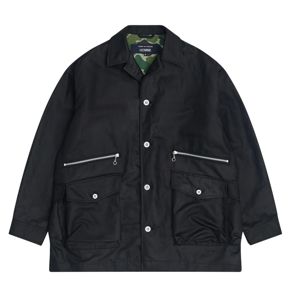 COMME des GARÇONS HOMME Men's Multi Pocket Chore Jacket - Black