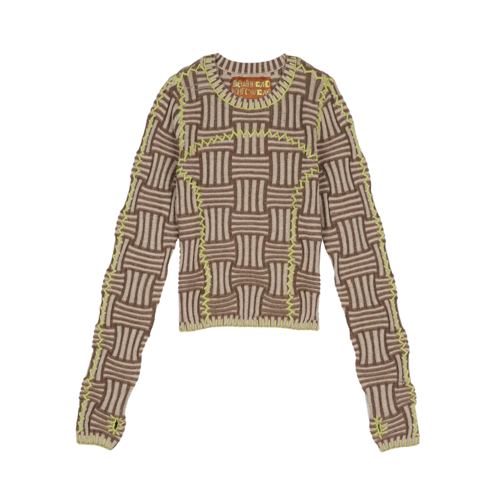 Brain Dead Mariel Sport Knit Long Sleeve - Grey