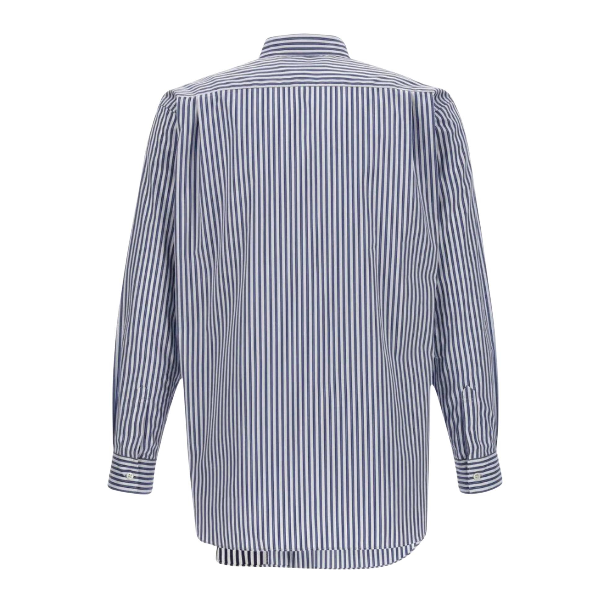 COMME des GARÇONS Shirt x Lacoste men's Striped Woven Shirt - Blue/White