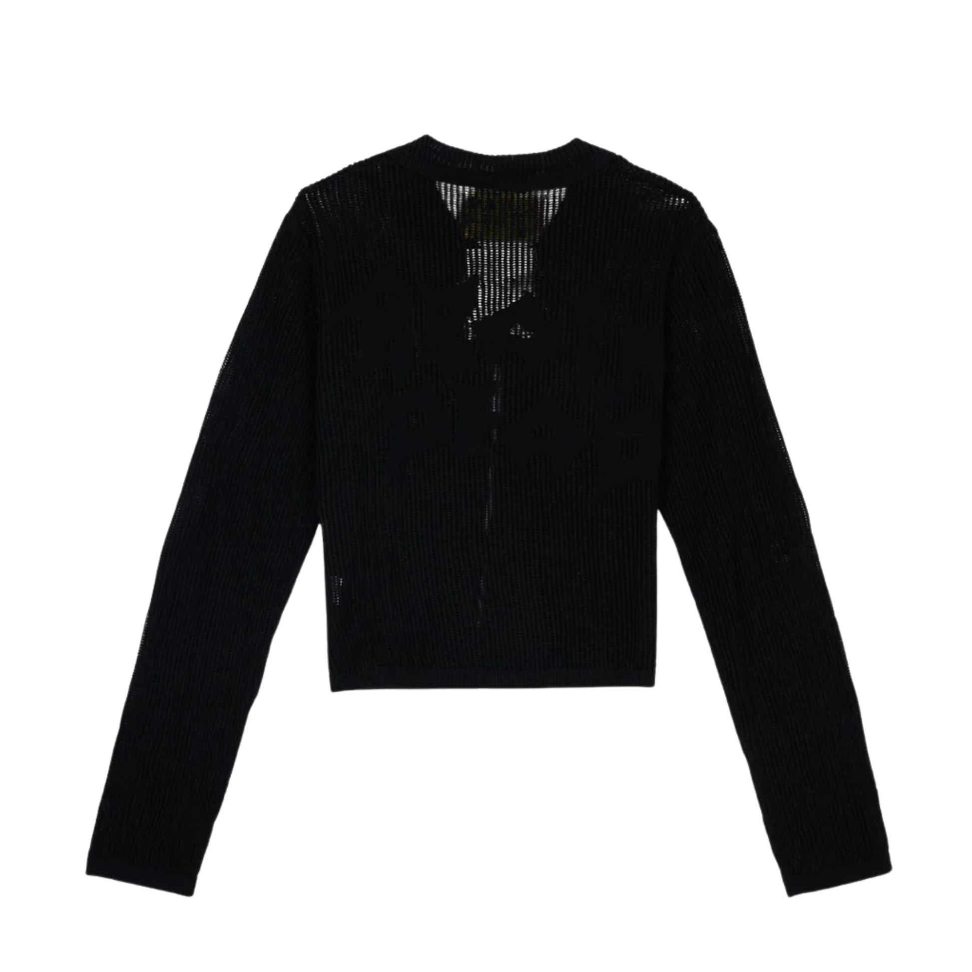 Brain Dead Mesh Knit Spiral Cardigan - Black