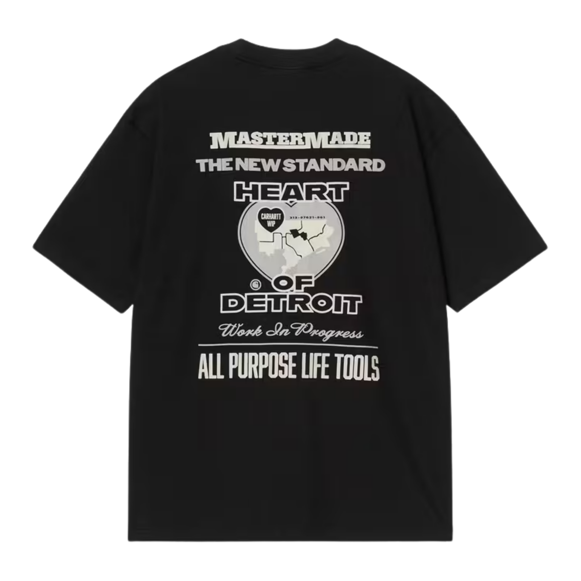 Carhartt WIP Arcan T-Shirt - Black/Heavy Stone Washed