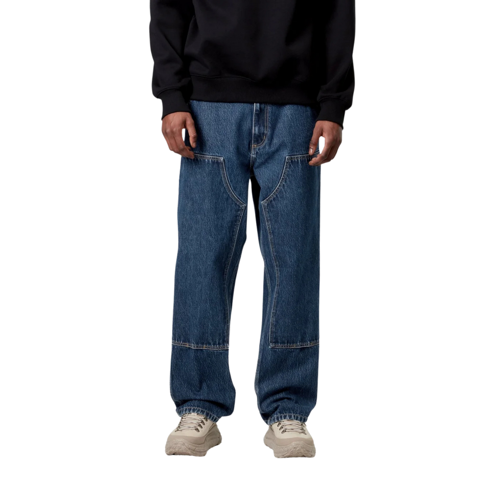 Carhartt WIP Double Knee Pant - Blue – ficegallery Carhartt WIP Double Knee Pant - Blue – ficegallery