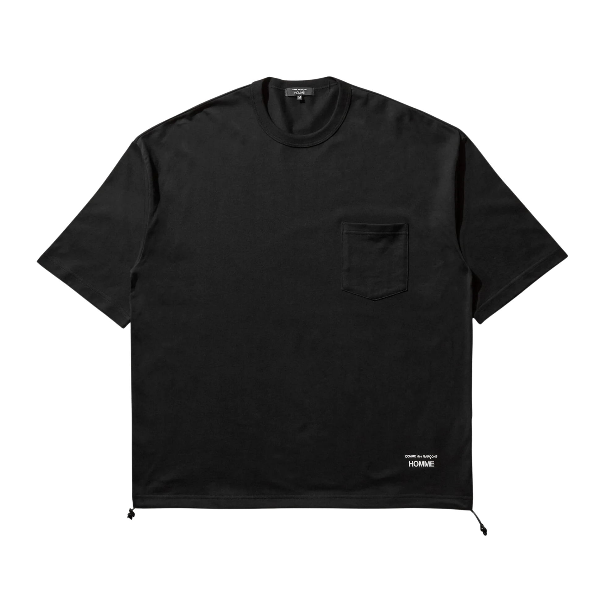 COMME des GARÇONS HOMME Chest Pocket Balloon Tee - Black