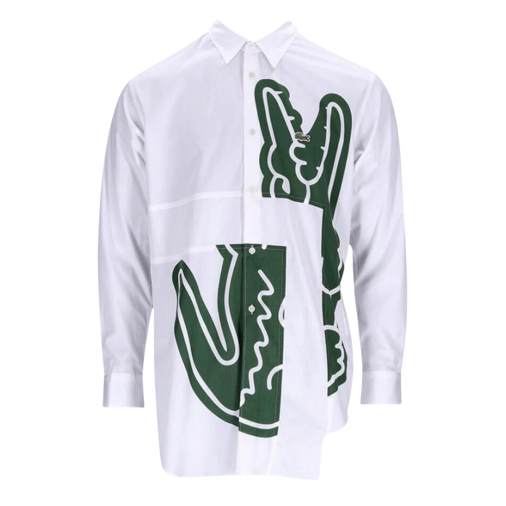 COMME des GARÇONS Shirt x Lacoste Men's Woven Button Up - White