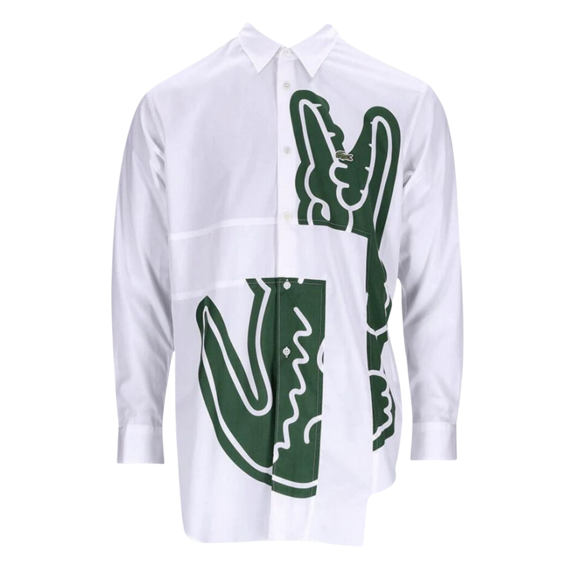 COMME des GARÇONS Shirt x Lacoste Men's Woven Button Up - White