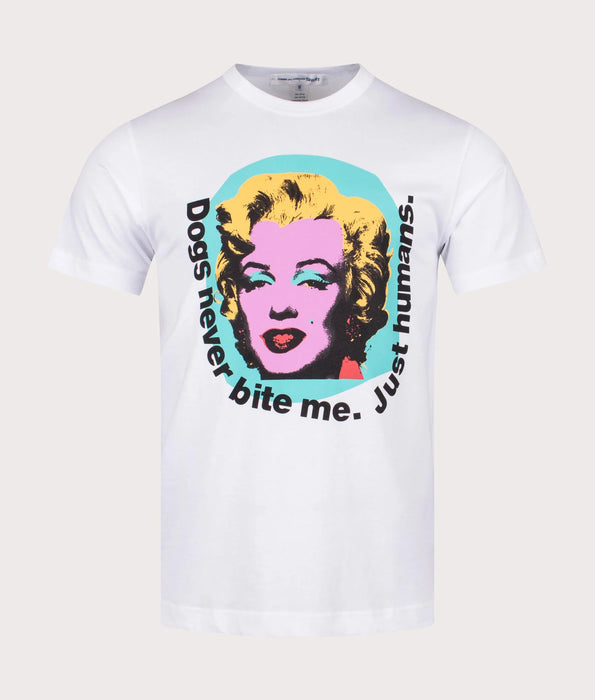COMME des GARÇONS Shirt Marilyn Monroe Knit T-Shirt - White