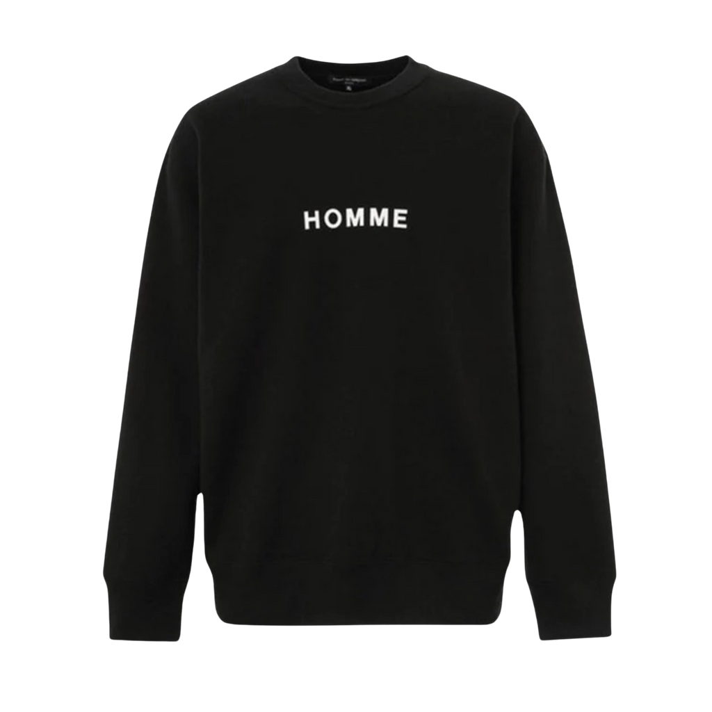 COMME des GARÇONS Homme Logo Pullover Sweatshirt - Black