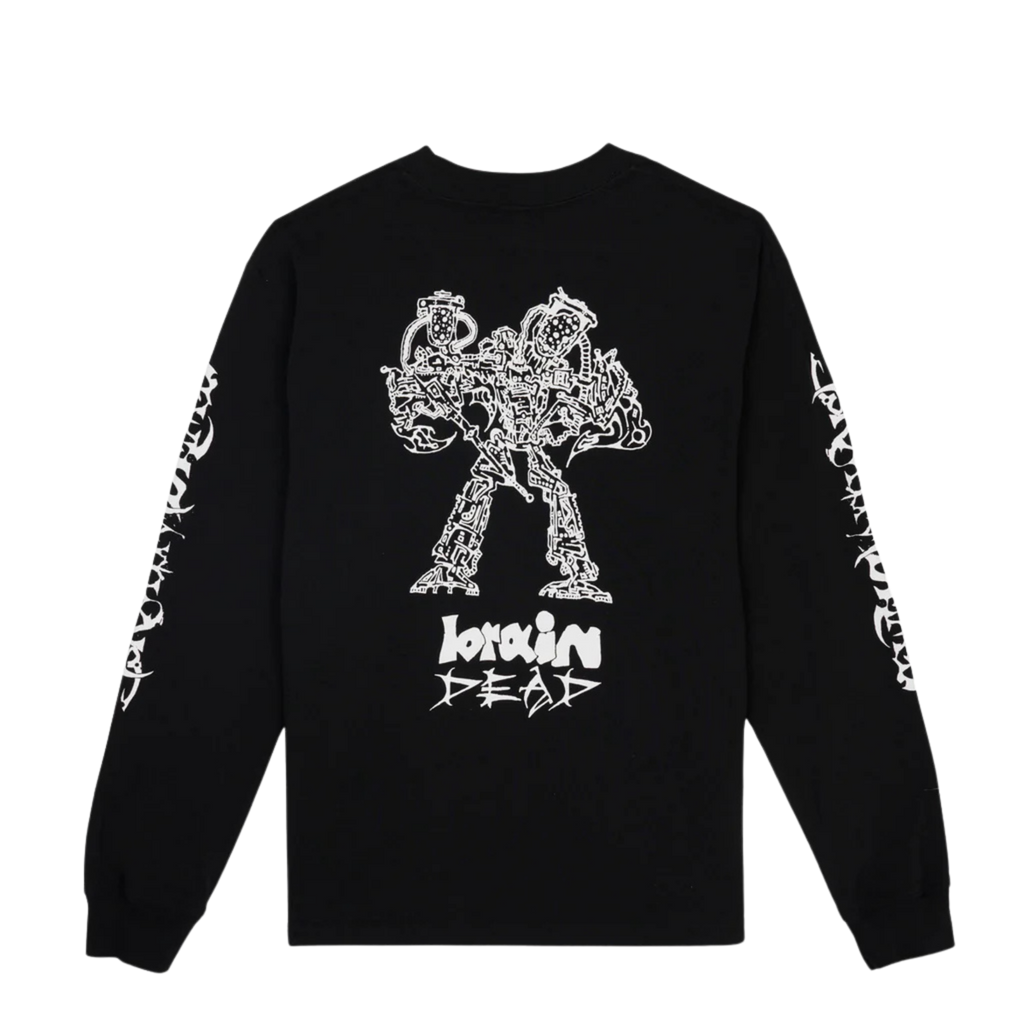 Brain Dead Skull Mech Long Sleeve - Black