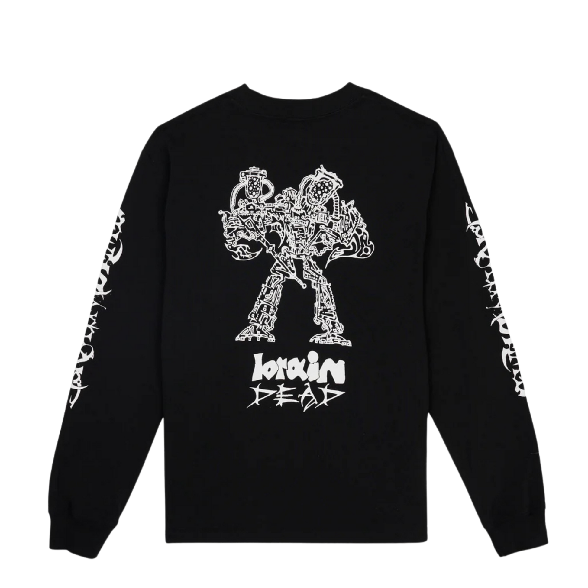 Brain Dead Skull Mech Long Sleeve - Black