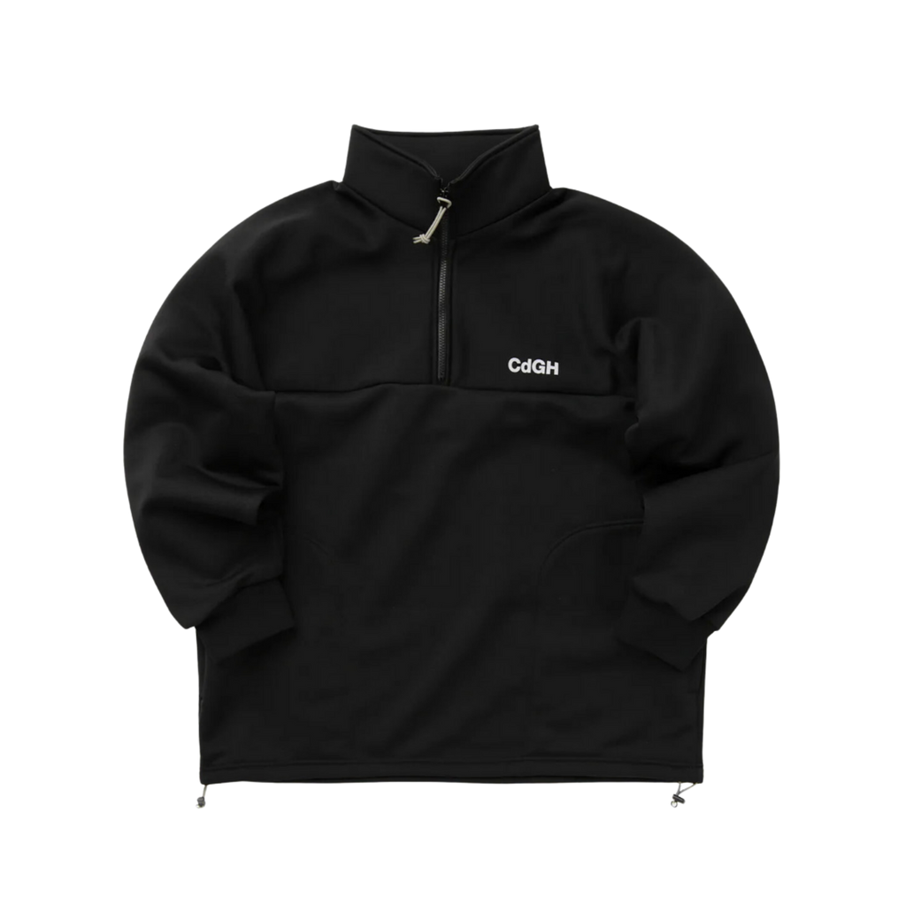 COMME des GARÇONS Homme Men's Half Zip Sweatshirt - Black