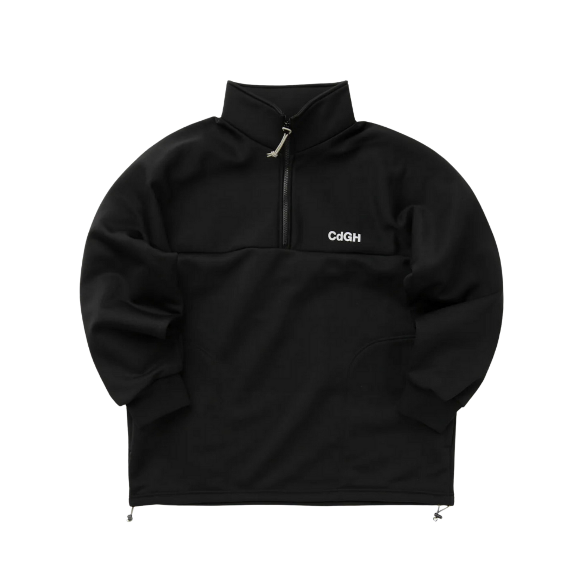 COMME des GARÇONS Homme Men's Half Zip Sweatshirt - Black