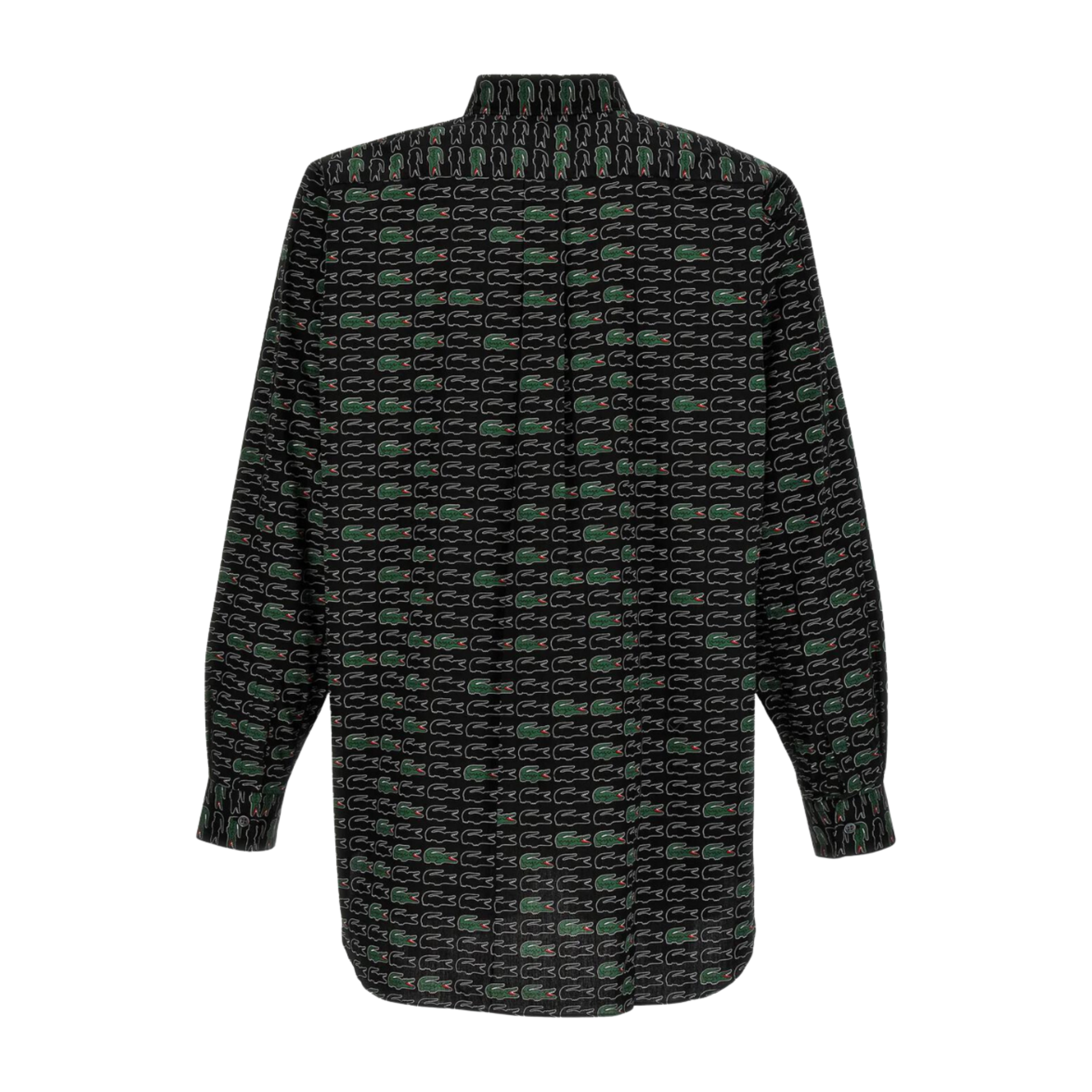 COMME des GARÇONS Shirt x Lacoste All Over Print Button Up Shirt - Black