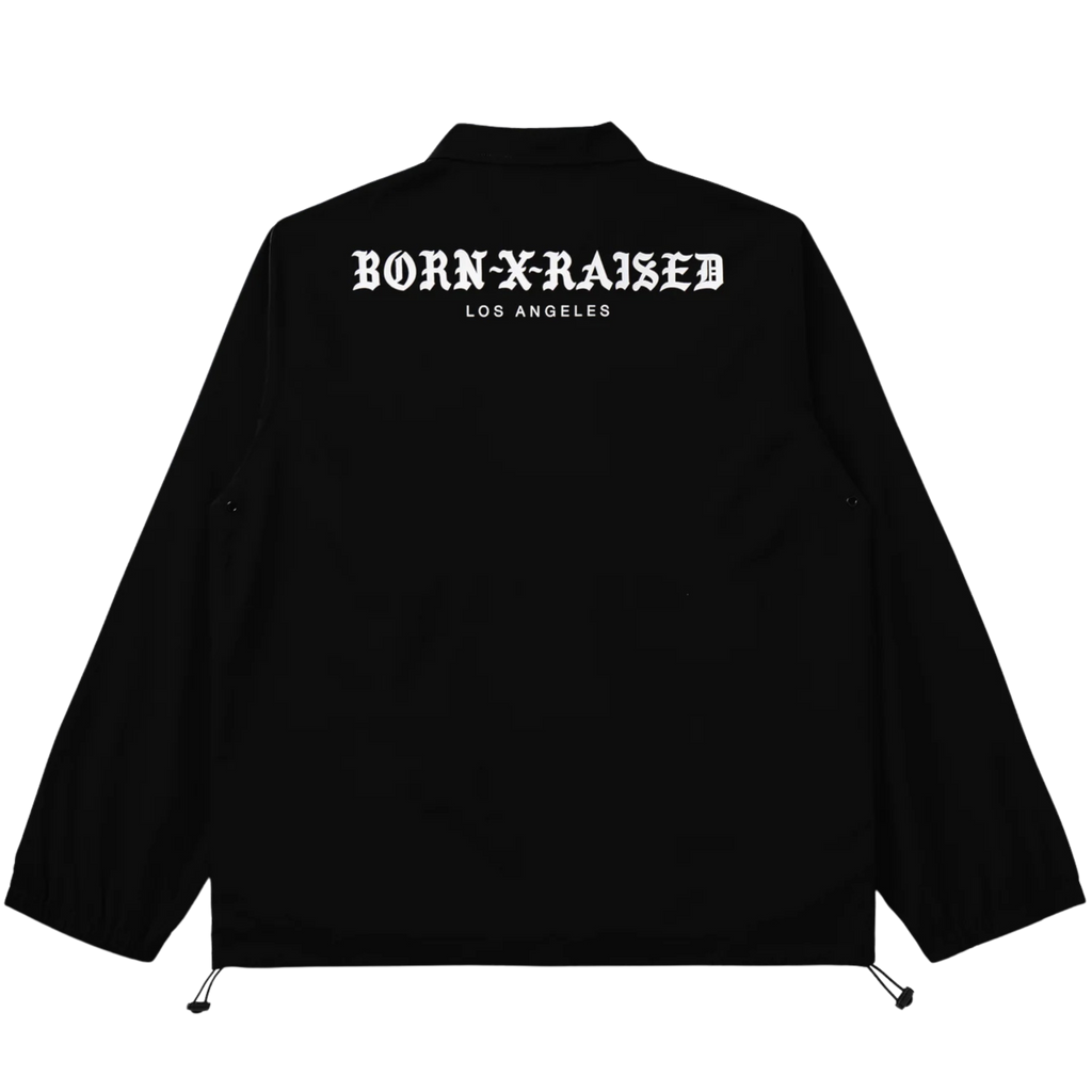 Born X Raised Standard LA Coach Jacket - Black
